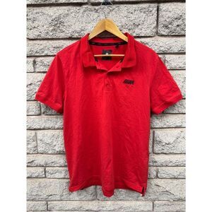 BMW Red Men's Polo with Subtle M Logo